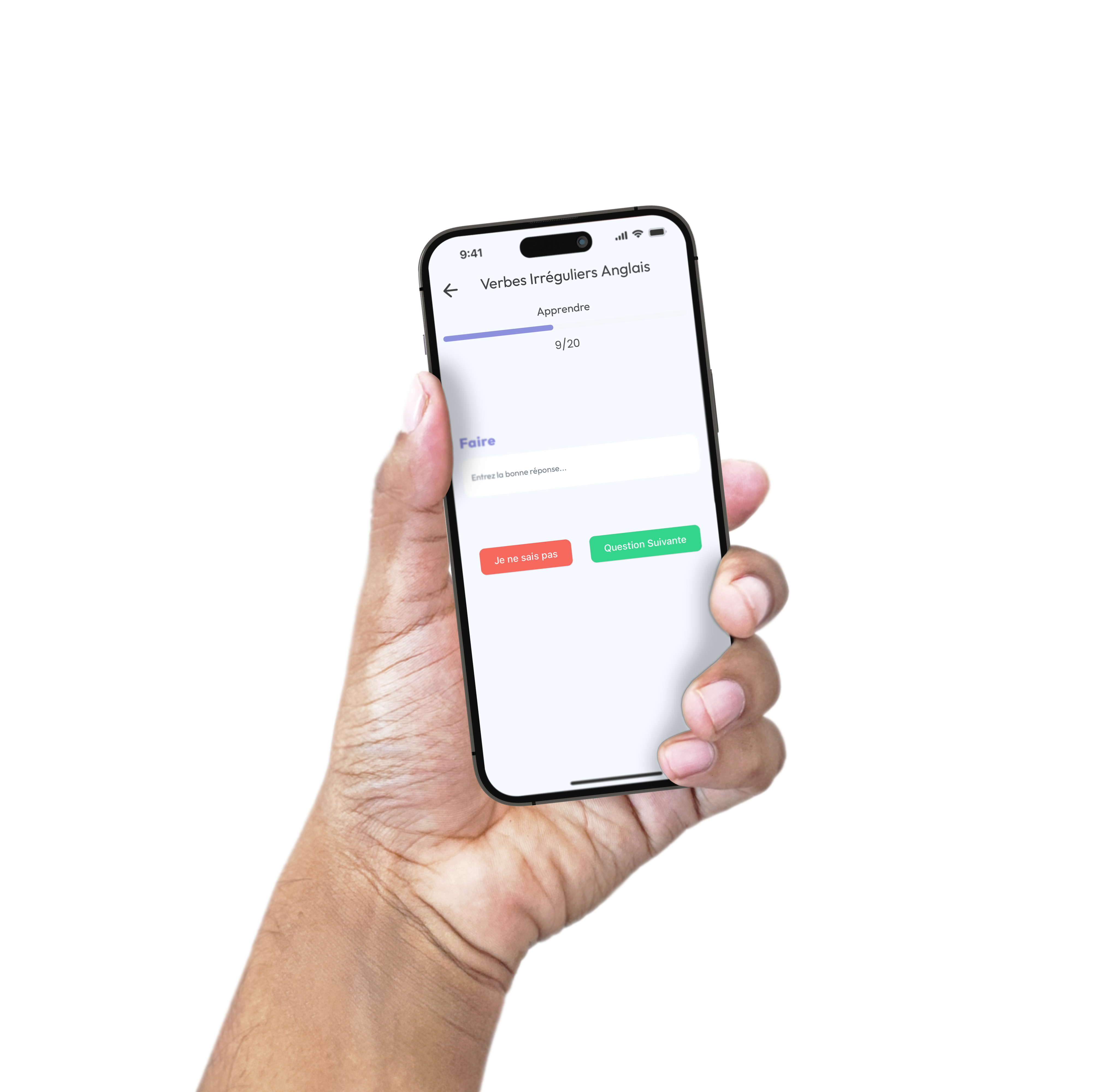 Visuel MemoCard.io fonctionnalité "Learn"